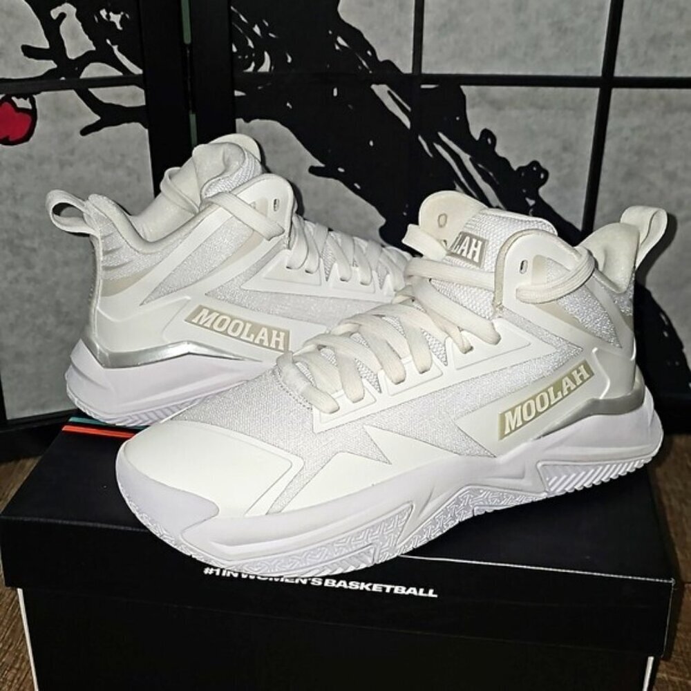 Moolah Women's Triple Double White House Basketball Shoes New Size 8.5 NWB WNBA - Picture 4 of 12